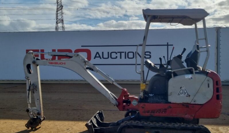 2016 Takeuchi TB216 Mini Excavators For Auction: Leeds – 23rd, 24th, 25th, 26th October @ 08:00am full