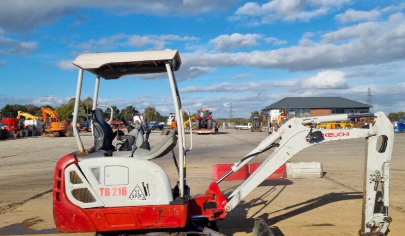 2016 Takeuchi TB216 Mini Excavators For Auction: Leeds – 23rd, 24th, 25th, 26th October @ 08:00am full