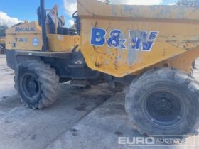 2018 Mecalac TA6 Site Dumpers For Auction: Leeds – 23rd, 24th, 25th, 26th October @ 08:00am