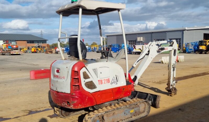 2016 Takeuchi TB216 Mini Excavators For Auction: Leeds – 23rd, 24th, 25th, 26th October @ 08:00am full