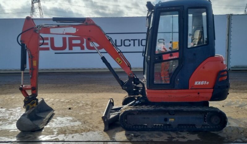 2016 Kubota KX61-3 Mini Excavators For Auction: Leeds – 23rd, 24th, 25th, 26th October @ 08:00am full