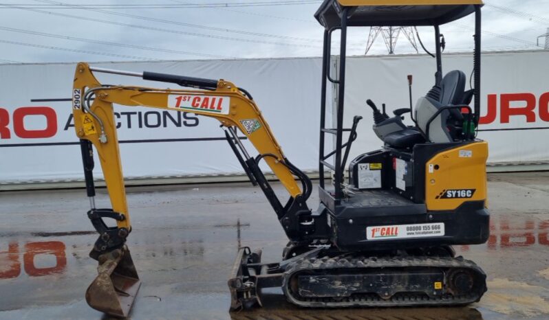 2023 Sany SY16C Mini Excavators For Auction: Leeds – 23rd, 24th, 25th, 26th October @ 08:00am full