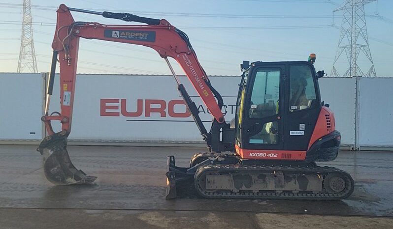 2021 Kubota KX080-4A2 6 Ton+ Excavators For Auction: Leeds – 23rd, 24th, 25th, 26th October @ 08:00am full