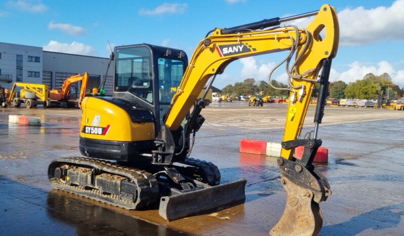 2023 Sany SY50U Mini Excavators For Auction: Leeds – 23rd, 24th, 25th, 26th October @ 08:00am full