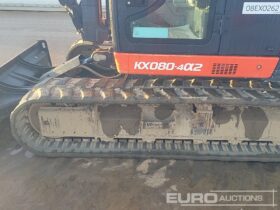 2021 Kubota KX080-4A2 6 Ton+ Excavators For Auction: Leeds – 23rd, 24th, 25th, 26th October @ 08:00am full