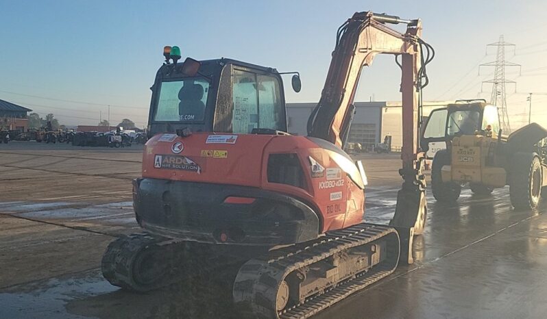 2021 Kubota KX080-4A2 6 Ton+ Excavators For Auction: Leeds – 23rd, 24th, 25th, 26th October @ 08:00am full