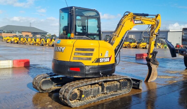 2023 Sany SY50U Mini Excavators For Auction: Leeds – 23rd, 24th, 25th, 26th October @ 08:00am full