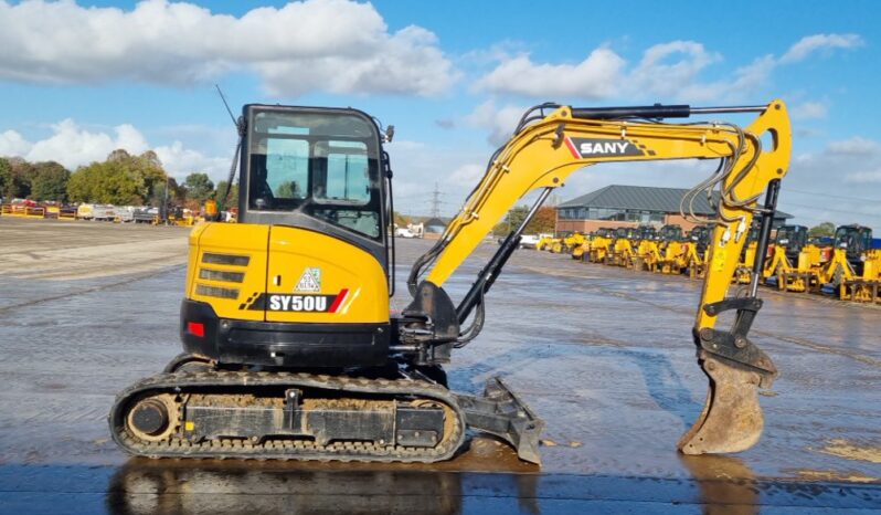 2023 Sany SY50U Mini Excavators For Auction: Leeds – 23rd, 24th, 25th, 26th October @ 08:00am full