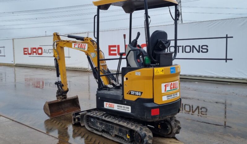 2023 Sany SY16C Mini Excavators For Auction: Leeds – 23rd, 24th, 25th, 26th October @ 08:00am full