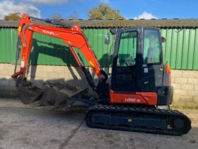 5.5T Excavator Kubota U56-5 2021 High Spec, Hyd Hitch, Aircon, Camera, Twin Lines- low hours full