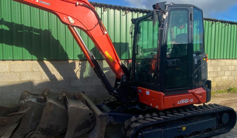 5.5T Excavator Kubota U56-5 2021 High Spec, Hyd Hitch, Aircon, Camera, Twin Lines- low hours full