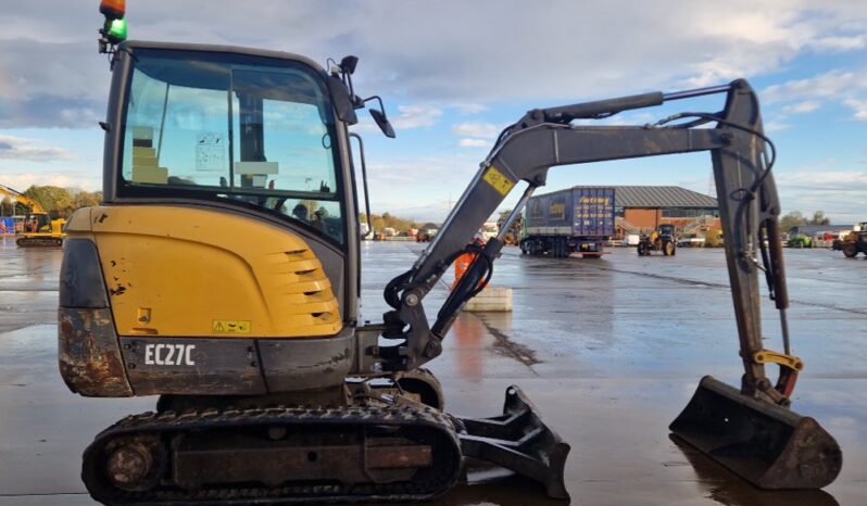 2015 Volvo EC27C Mini Excavators For Auction: Leeds -27th, 28th, 29th, 30th November 24 @ 8:00am full