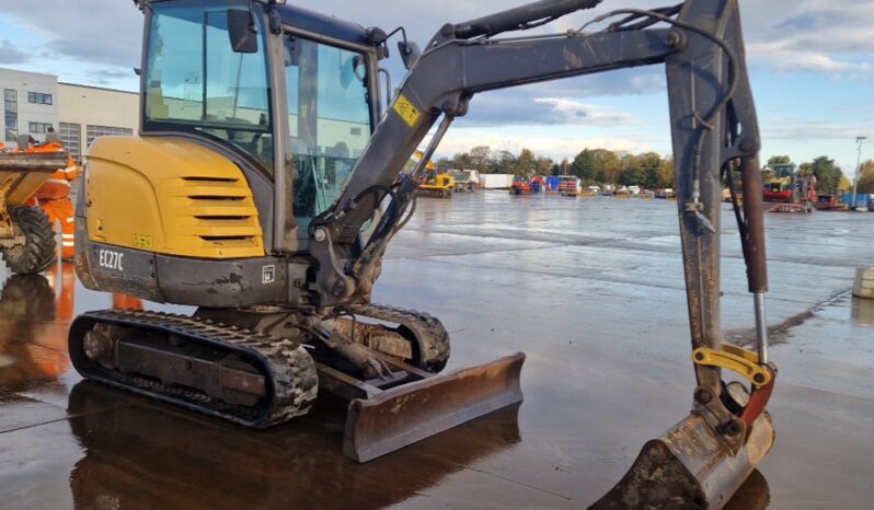 2015 Volvo EC27C Mini Excavators For Auction: Leeds -27th, 28th, 29th, 30th November 24 @ 8:00am full