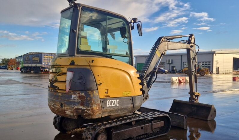 2015 Volvo EC27C Mini Excavators For Auction: Leeds -27th, 28th, 29th, 30th November 24 @ 8:00am full