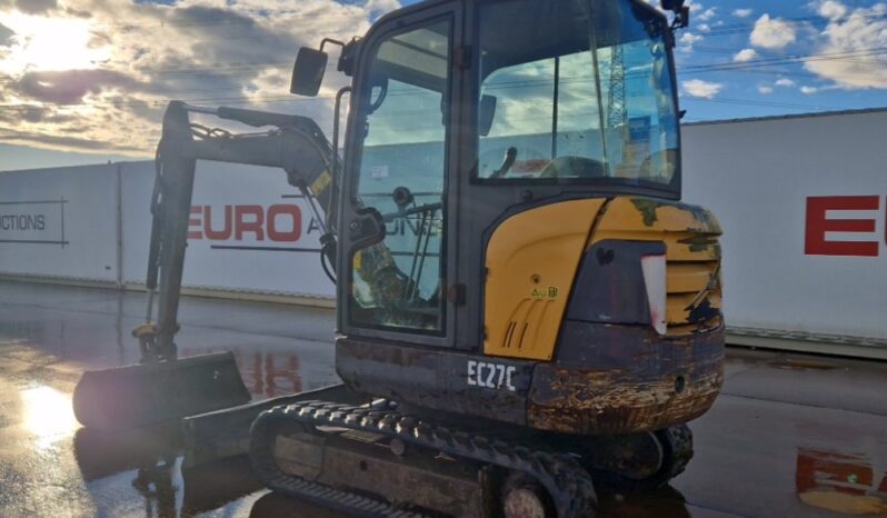 2015 Volvo EC27C Mini Excavators For Auction: Leeds -27th, 28th, 29th, 30th November 24 @ 8:00am full