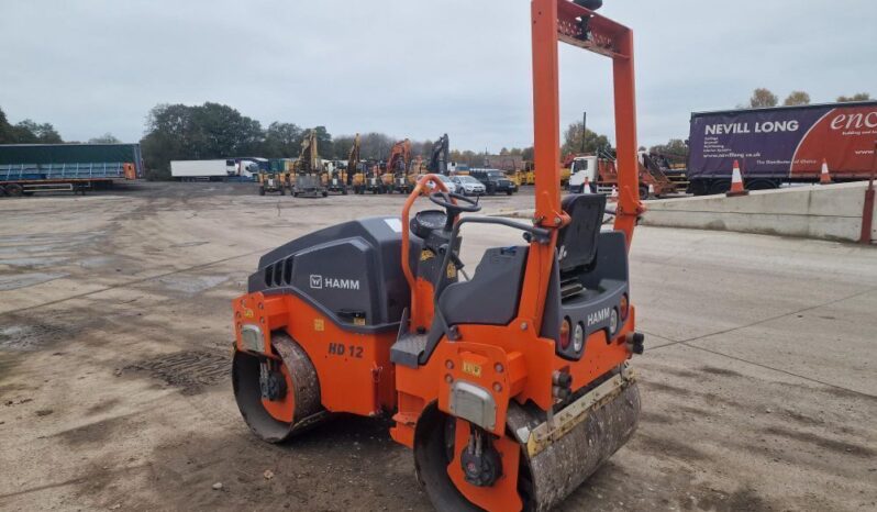 2020 Hamm HD12 Tandem Roller 2.5tonne For Auction on 2024-11-09