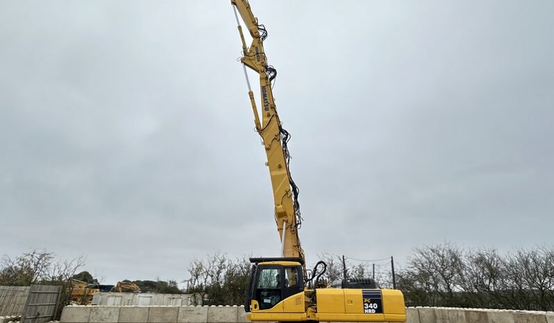 Komatsu PC340 HRD-7 21m High Reach Demolition Excavator full