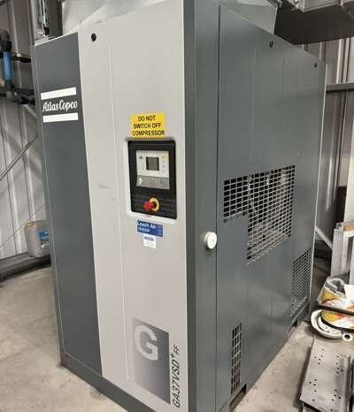 2017 Atlas Copco GA37VSD+FF Screw Compressor and 2000l Vertical Receiver Tank For Auction on 2024-11-15 For Auction on 2024-11-15 full