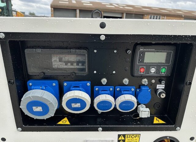 NEW GENMAC INFINITY PERKINS DIESEL 20 kva SINGLE PHASE (fast tow road legal) full