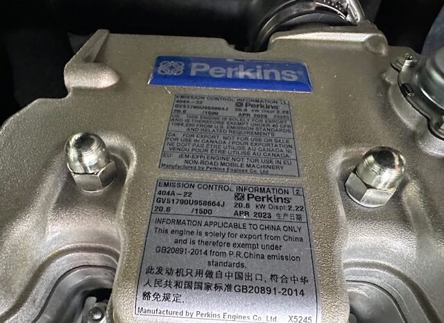 NEW GENMAC INFINITY PERKINS DIESEL 20 kva SINGLE PHASE (fast tow road legal) full