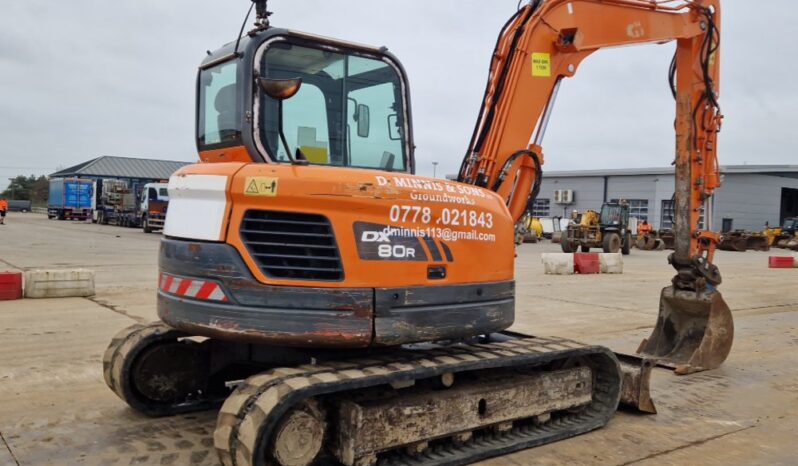 2014 Doosan DX80R 6 Ton+ Excavators For Auction: Leeds -27th, 28th, 29th, 30th November 24 @ 8:00am full