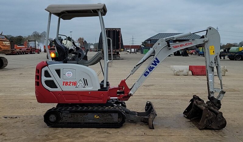 2020 Takeuchi TB216 Mini Excavators For Auction: Leeds -27th, 28th, 29th, 30th November 24 @ 8:00am full