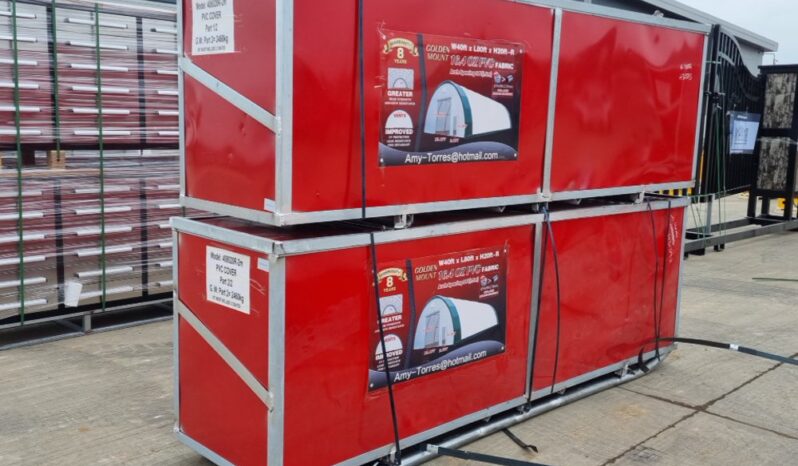 Unused 2024 Golden Mount 40x80x20 PVC Dome Storage Shelter (2 Boxes) Modular Buildings For Auction: Leeds -27th, 28th, 29th, 30th November 24 @ 8:00am