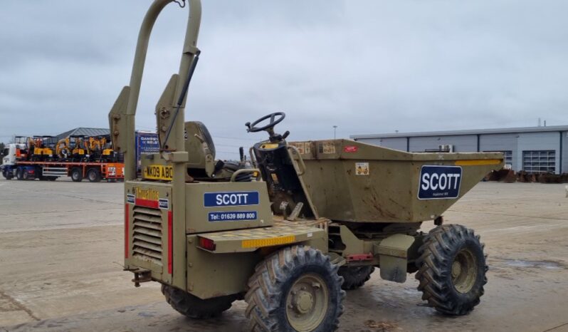 2009 Thwaites 3 Ton Swivel Skip Site Dumpers For Auction: Leeds -27th, 28th, 29th, 30th November 24 @ 8:00am full