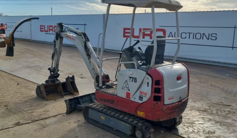 2018 Takeuchi TB216 Mini Excavators For Auction: Leeds -27th, 28th, 29th, 30th November 24 @ 8:00am full