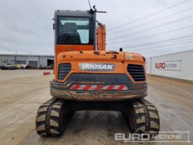 2010 Doosan DX80R 6 Ton+ Excavators For Auction: Leeds -27th, 28th, 29th, 30th November 24 @ 8:00am full