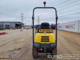 2019 Wacker Neuson 1001 Site Dumpers For Auction: Leeds -27th, 28th, 29th, 30th November 24 @ 8:00am full