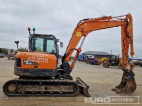 2014 Doosan DX80R 6 Ton+ Excavators For Auction: Leeds -27th, 28th, 29th, 30th November 24 @ 8:00am full