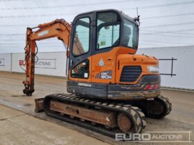 2010 Doosan DX80R 6 Ton+ Excavators For Auction: Leeds -27th, 28th, 29th, 30th November 24 @ 8:00am full