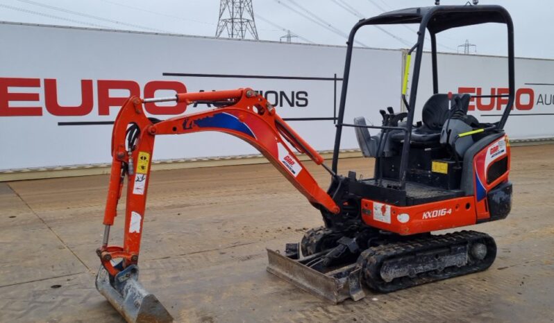 2016 Kubota KX016-4 Mini Excavators For Auction: Leeds -27th, 28th, 29th, 30th November 24 @ 8:00am