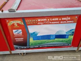 Golden Mount 20x40x6.5 PVC Dome Storage Shelter Modular Buildings For Auction: Leeds -27th, 28th, 29th, 30th November 24 @ 8:00am full