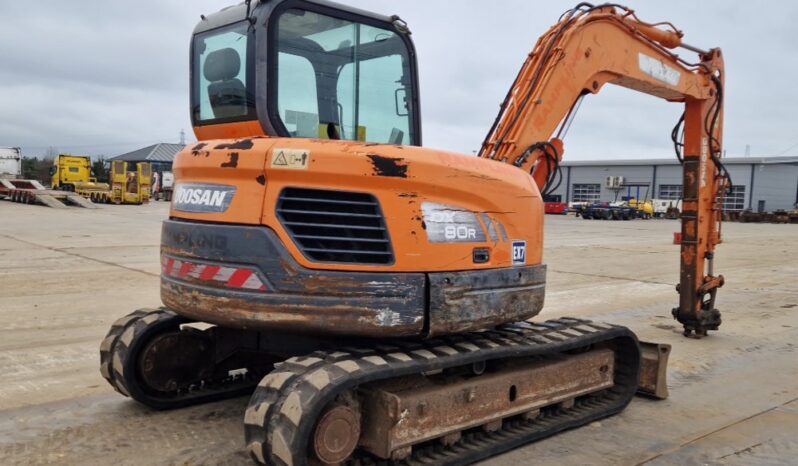 2010 Doosan DX80R 6 Ton+ Excavators For Auction: Leeds -27th, 28th, 29th, 30th November 24 @ 8:00am full