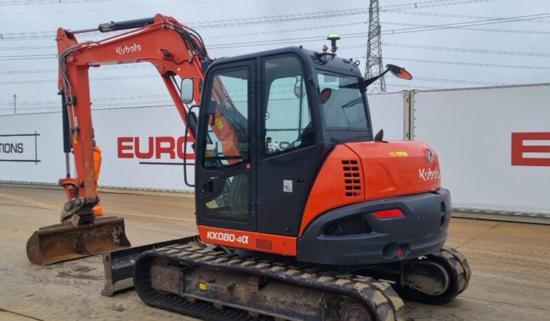 2019 Kubota KX080-4A 6 Ton+ Excavators For Auction: Leeds -27th, 28th, 29th, 30th November 24 @ 8:00am full