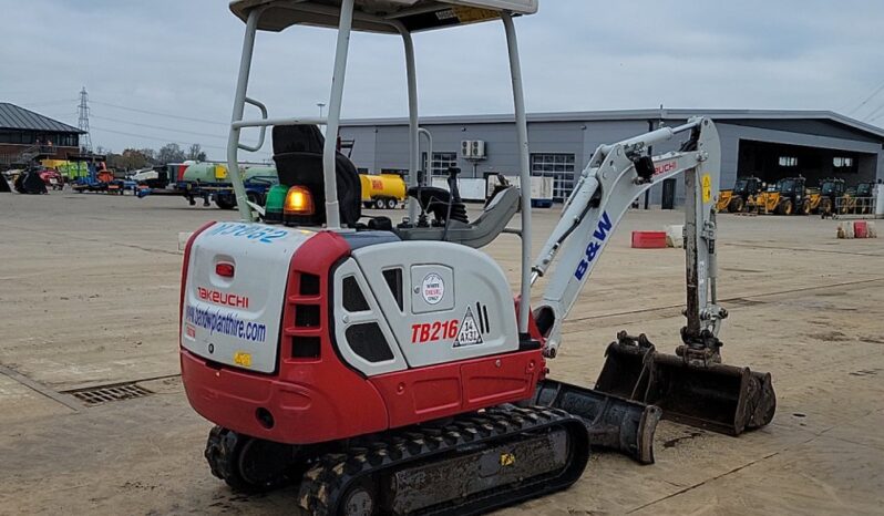 2020 Takeuchi TB216 Mini Excavators For Auction: Leeds -27th, 28th, 29th, 30th November 24 @ 8:00am full