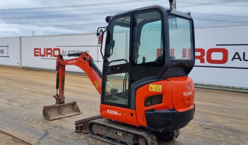 2014 Kubota KX016-4 Mini Excavators For Auction: Leeds -27th, 28th, 29th, 30th November 24 @ 8:00am full