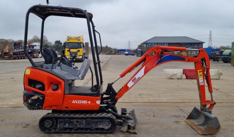 2016 Kubota KX016-4 Mini Excavators For Auction: Leeds -27th, 28th, 29th, 30th November 24 @ 8:00am full