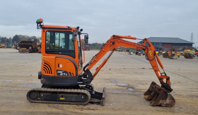 2019 Doosan DX27Z Mini Excavators For Auction: Leeds -27th, 28th, 29th, 30th November 24 @ 8:00am full