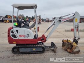 2022 Takeuchi TB216 Mini Excavators For Auction: Leeds -27th, 28th, 29th, 30th November 24 @ 8:00am full