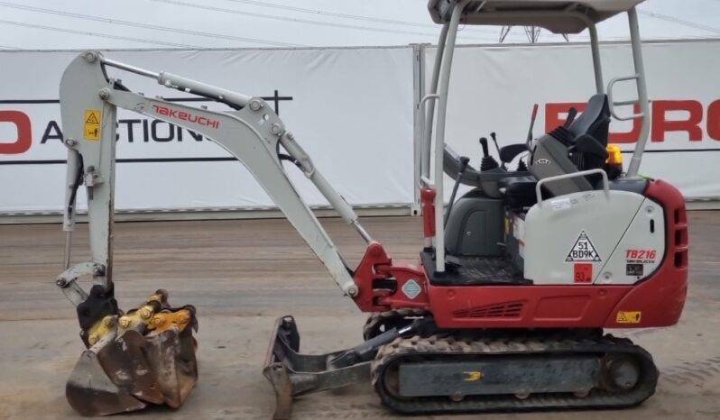 2022 Takeuchi TB216 Mini Excavators For Auction: Leeds -27th, 28th, 29th, 30th November 24 @ 8:00am full