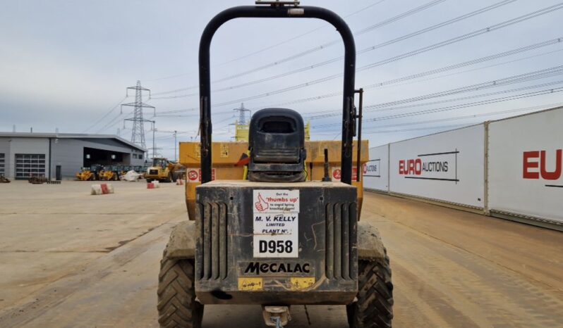 2020 Mecalac TA3H Site Dumpers For Auction: Leeds -27th, 28th, 29th, 30th November 24 @ 8:00am full