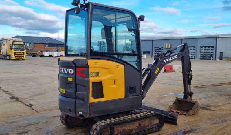 2019 Volvo EC18E Mini Excavators For Auction: Leeds -27th, 28th, 29th, 30th November 24 @ 8:00am full