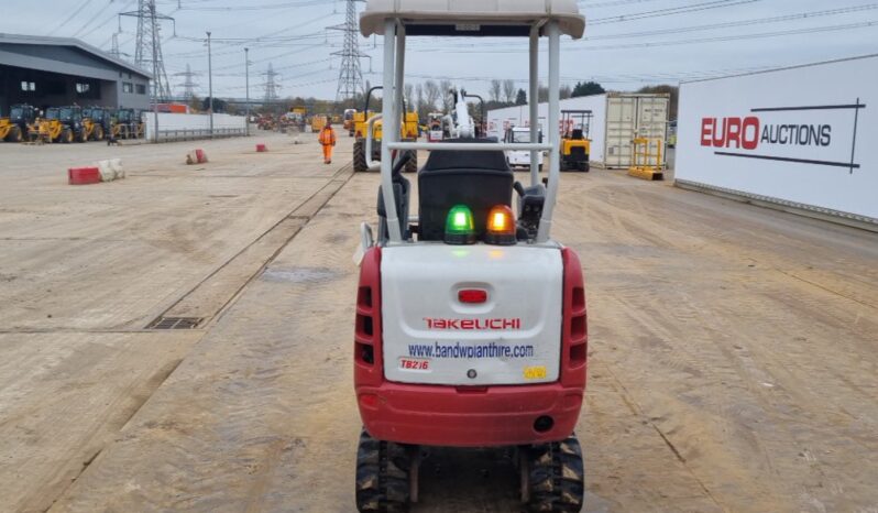 2022 Takeuchi TB216 Mini Excavators For Auction: Leeds -27th, 28th, 29th, 30th November 24 @ 8:00am full