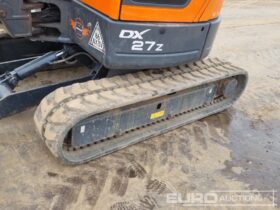 2019 Doosan DX27Z Mini Excavators For Auction: Leeds -27th, 28th, 29th, 30th November 24 @ 8:00am full