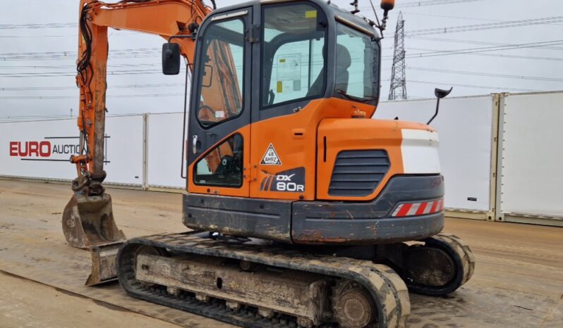 2014 Doosan DX80R 6 Ton+ Excavators For Auction: Leeds -27th, 28th, 29th, 30th November 24 @ 8:00am full