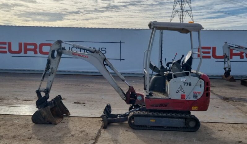 2018 Takeuchi TB216 Mini Excavators For Auction: Leeds -27th, 28th, 29th, 30th November 24 @ 8:00am full