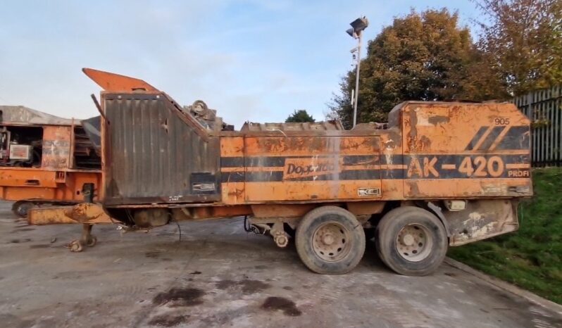 Doppstadt AK421 Shredders For Auction: Leeds -27th, 28th, 29th, 30th November 24 @ 8:00am full